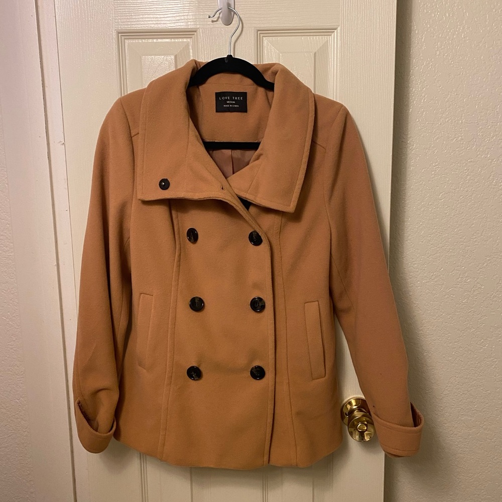 Fashion tan trench coat
